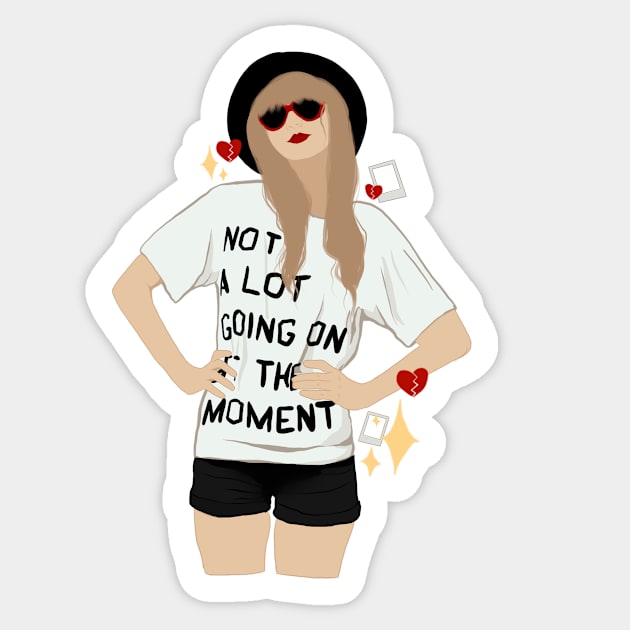 22, Taylor Inspired Red Sticker by Imaginelouisa